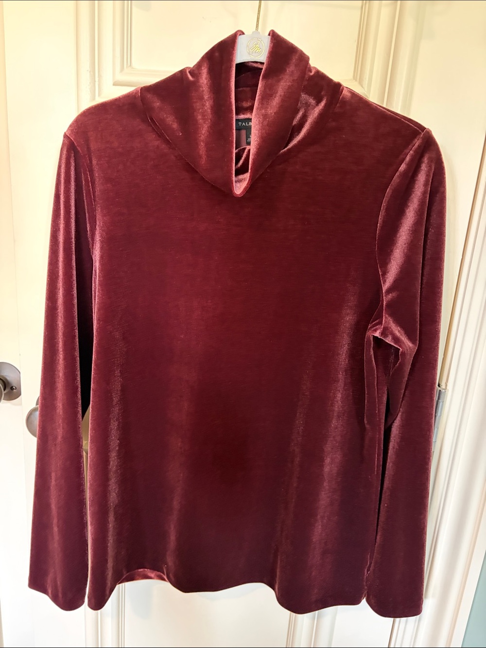Talbots women’s Velvet Turtleneck Sweater - Wine